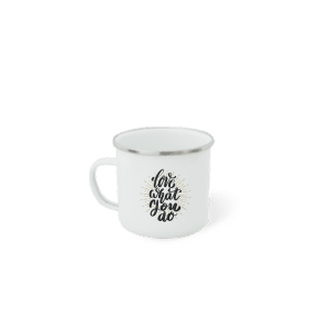 Taza Peltre Orilla Plata
